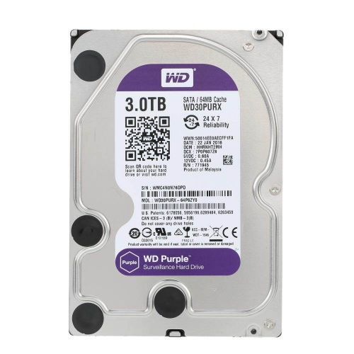 Generic WD Purple 3TB 3.5 Inch HDD Hard Disk Drive For NVR Desktop