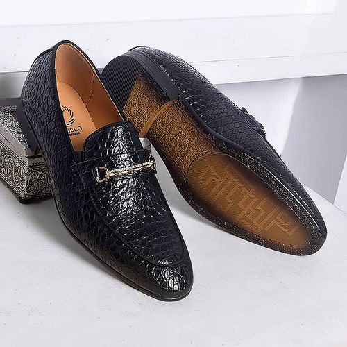 Fashion COOL CRACK CHAIN MEN LEATHER SHOES BLACK Jumia Nigeria