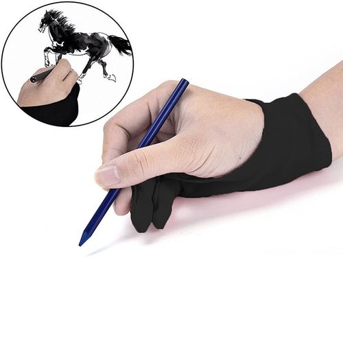 Two Finger Anti-fouling Glove For Artist Drawing/Pen Graphic