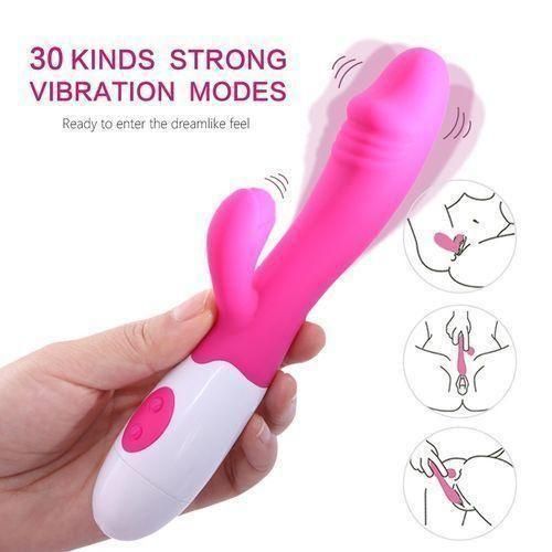 product_image_name-Generic-NEW BATTERY MODE Powerful Silicone Dual G Spot Stimulator For Women+ FREE PRIVACY BAG-3