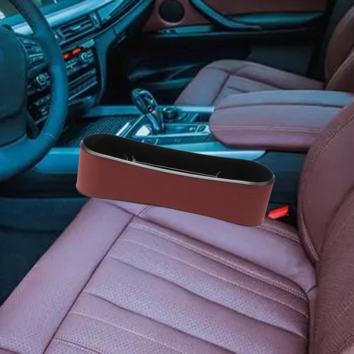 Generic Auto Seat Filler Organizer PU Leather Auto Seat Red