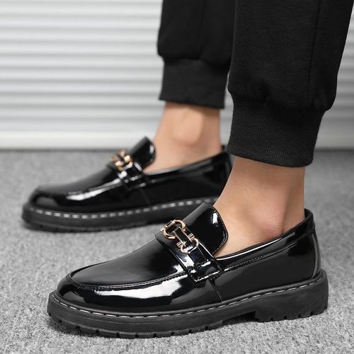 product_image_name-AIDAILU-Men's Oxfords Shoes PU Leather Male Casual Moccasins Loafers - Black-3