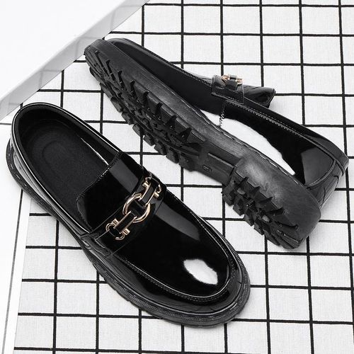 product_image_name-AIDAILU-Men's Oxfords Shoes PU Leather Male Casual Moccasins Loafers - Black-7