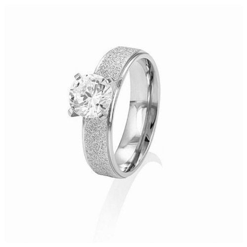 product_image_name-Fashion-2pc. 6mm*2 Sandblasted Stainless Steel Wedding Ring Set-4