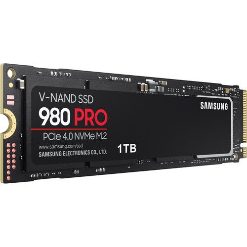 SAMSUNG 980 PRO SSD with Heatsink 1TB PCIe Gen 4 NVMe M.2 Internal Solid  State Drive + 2mo Adobe CC Photography, Heat Control, Max Speed, PS5