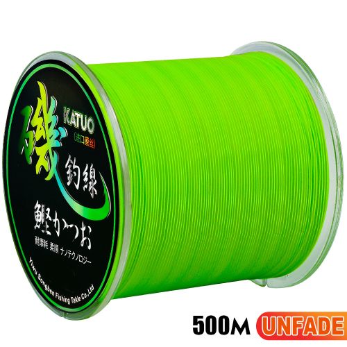 Generic Fishing Line Super Strong Monofilament Nylon Fly Line Rainbow Wire  Bionic Invisible Spot Rope Pesca 500M Green