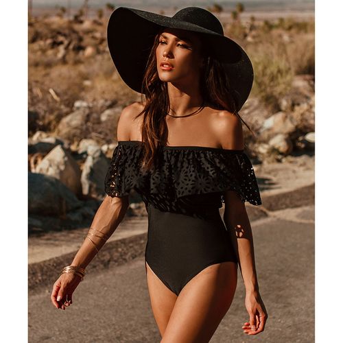 Off the shoulder swimsuit top clearance
