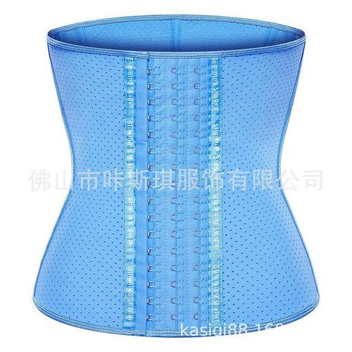 Latex Waist Trainer Corset Binders and Shapers Body Shapewear Women  Slimming Belly Sheath Reductive Girdle Pink Blue White Fajas