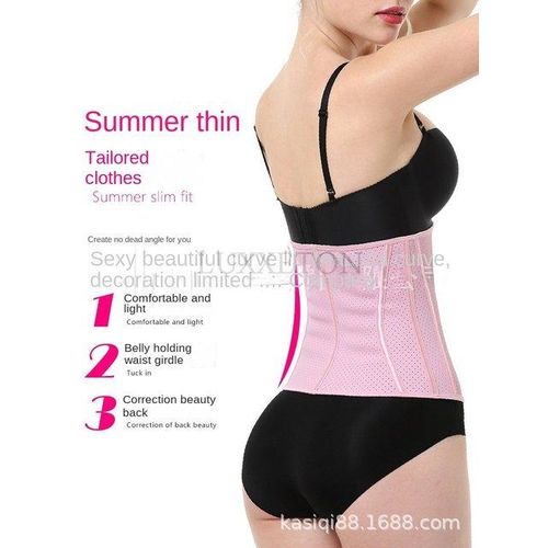 Latex Waist Trainer Corset Binders and Shapers Body Shapewear Women  Slimming Belly Sheath Reductive Girdle Pink Blue White Fajas