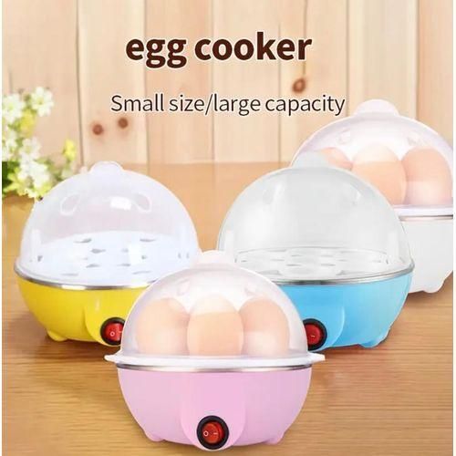 Generic Compact Size, Mini Egg Steamer with Transparent Lid - Large Capacity, Automatic Dispensing, Ideal for Poached Eggs & Steamed Vegetables, Durable PP Material, Kitchen Essential - image 2
