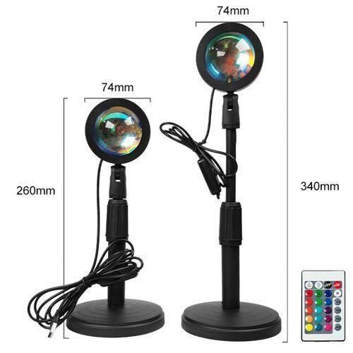 Fashion USB Powered Remote Control 20-Color Sunset Lamp/Projector Night Light - image 3