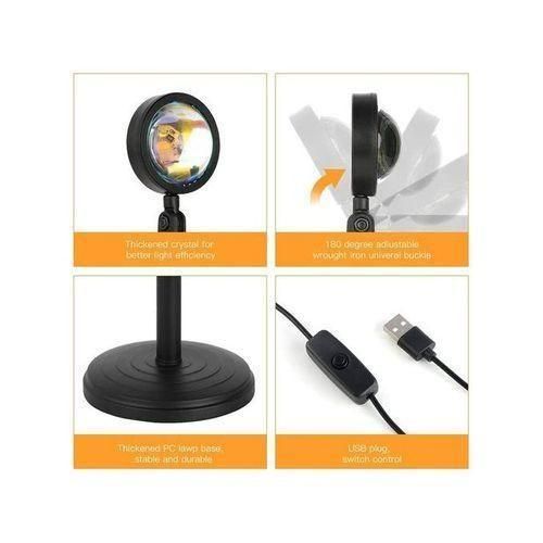 Fashion USB Powered Remote Control 20-Color Sunset Lamp/Projector Night Light - image 4