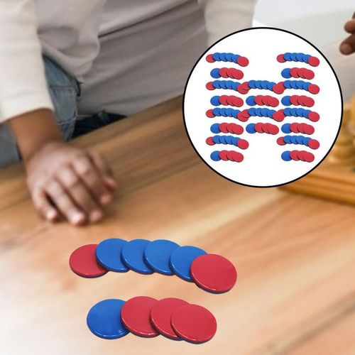 40pcs Cognitive Disc Mathematics Learning Chips Math Learning Coins  Counting Coins Children Math Counters Math Learning Counters Counting Chips  Double