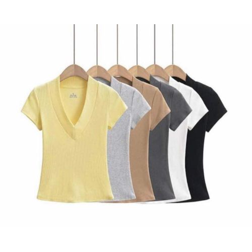 Fashion Basic V-Neck Top