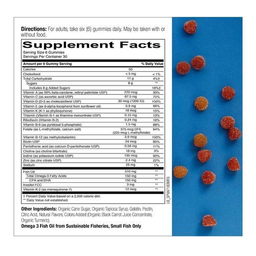 Organic Gummy Prenatal Multivitamin - Mixed Berry (120 Gummies) by Smarty  Pants at the Vitamin Shoppe