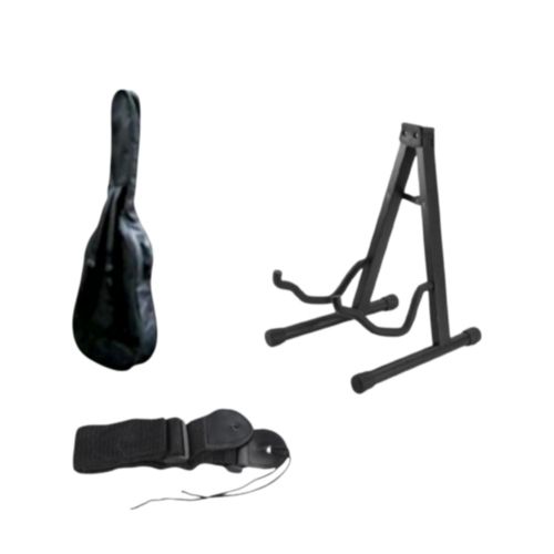 Generic 5 String Bass guitar with Stand Bag and Belt - image 3