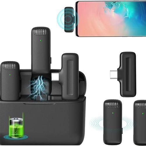 product_image_name-Generic-Wireless Lavalier Microphone, With Charging Case For IPhone And Android-1