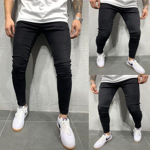 Fashion Men's Fashion Stretch Trend Jeans-Black | Jumia Nigeria