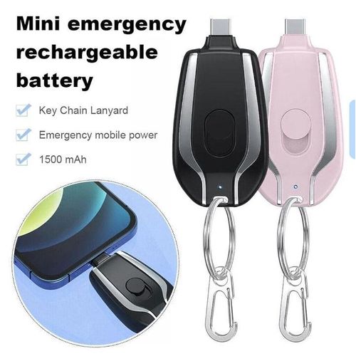 Generic Mini Portable Key Holder Power Bank 1500mah Capacity - image 3