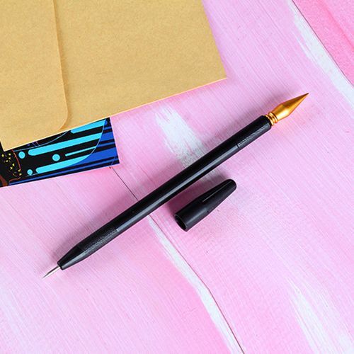 4pcs Painting Drawing Scratch Set With Stick Scraper Pen Black