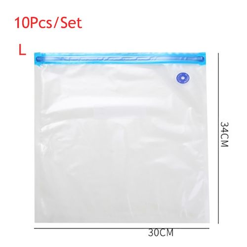 10pcs Reusable Food Storage Bags Vacuum Bag Food Air Vacuum