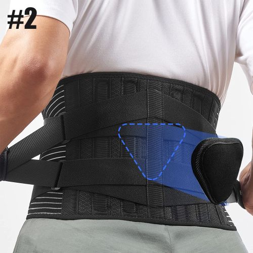 Men Women Sciatica Lower Back Lumbar Support Belt Brace Pain Relief Girdle  Band 