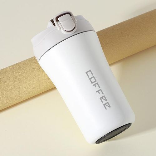 Stainless Steel Vacuum Cup Straw Thermos Travel - 400ml Double