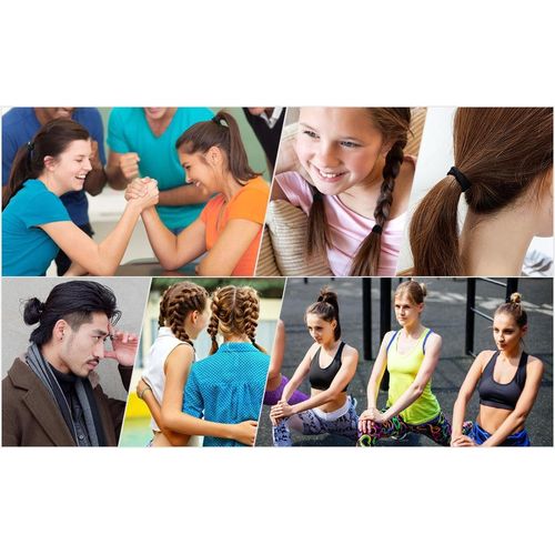 product_image_name-Generic-YWZX 10pcs Black Elastic Hair Bands / Ponytail Holders-5