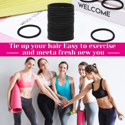 product_image_name-Generic-YWZX 10pcs Black Elastic Hair Bands / Ponytail Holders-6