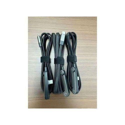 Generic 240W Fast Charging Foldable Bracket Data Cable 2-in-1 Data Wire Foldable Phone Tablet Stand Type-C to Type-C /USB-A to Type-C - image 2