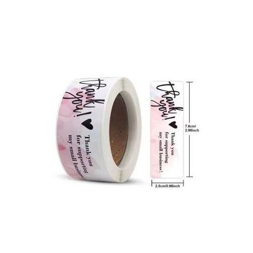Generic 120pcs Thank You Stickers – Round Adhesive Labels for Packaging, Gifts & Orders