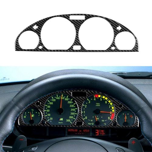 Generic Carbon Fiber Interior Instrument Dashboard Cover Dashboard Panel  Frame Sticker Decorative Cover for BMW 3 Series E46 (1998-2005)