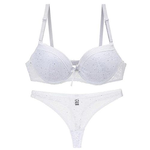 Generic Nouvelle Seamless Sexy Lace Straps Plunge Push Up Bra