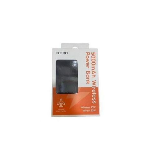 Tecno 5000mAh portable wireless power bank fast charging