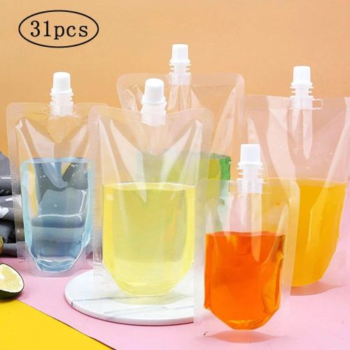 Generic 100pcs Drink Flask Pouch Reusable Beverages cup