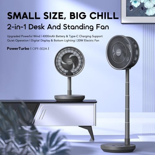 product_image_name-Oraimo-Power Turbo 4000mAh Portable Folding Fan-7