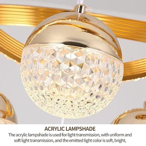 product_image_name-SupDevice-Local Stock-Remote Control 4-Globe LED Pendant Light, 60W Triple Color Dimmable Chandelier for Dining Room Kitchen Island, Modern Nordic Ceiling Lamp Golden-6