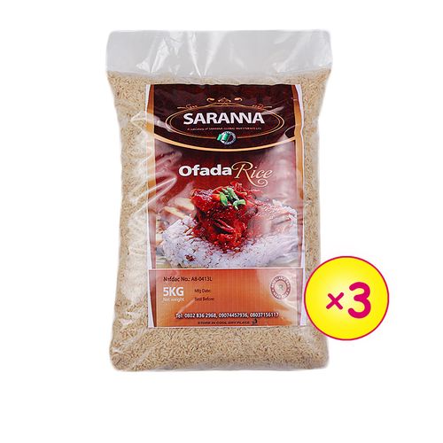 Download Saranna Global Local Ofada Rice - 5kg X 3 Bags | Jumia Nigeria