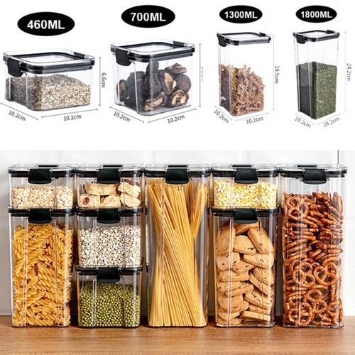 Kitchen Storage Box Rice Pasta Noodle Oatmeal Coffee Beans Fridge