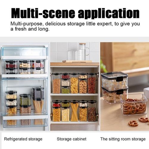 Kitchen Storage Box Rice Pasta Noodle Oatmeal Coffee Beans Fridge