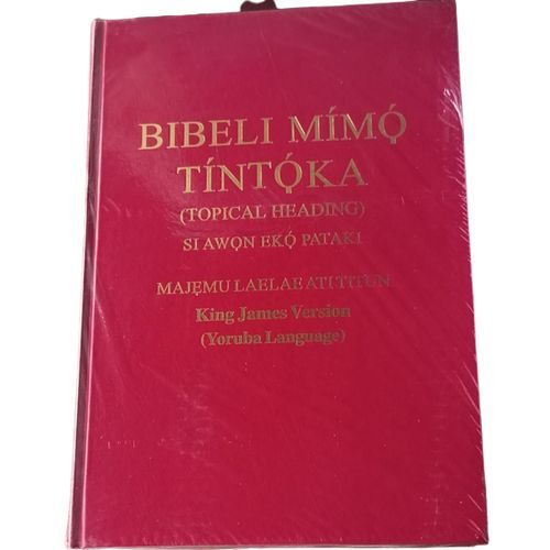 product_image_name-Holy Bible-BIBELI MIMO TINTOKA - GIANT KJV YORUBA HOLY BIBLE (HARD COVER)-1