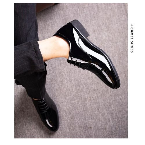 product_image_name-BLWOENS-Men's Dress Shoes Leather Shoes for Men Formal Pointed Lace Up Business Tuxedo Shoes - Black-5