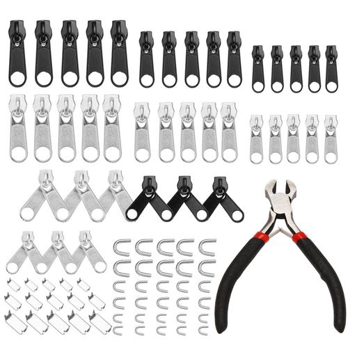 Generic 85Pcs Zipper Repair Kit Zip Slider Rescue Universal