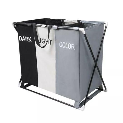 Generic 3 Sections Foldable Laundry Bag