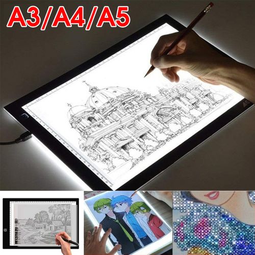 Generic A3 A4 A5 LED Light Box Tracing Drawing Board Art Design Pad Slim  Lightbox USB A5