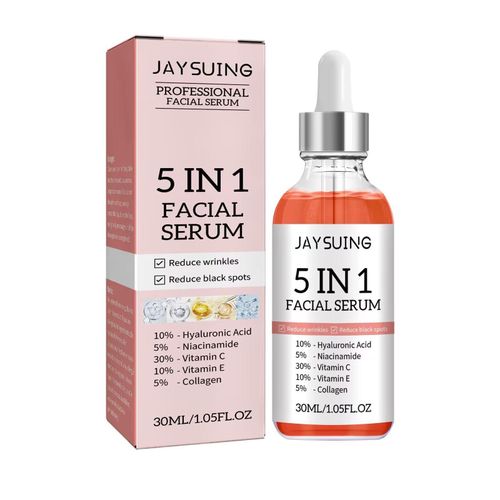 product_image_name-Generic-Jaysuing 5-in-1 Professional Facial Serum with Vitamin C, Hyaluronic Acid & Niacinamide – 30ml-1