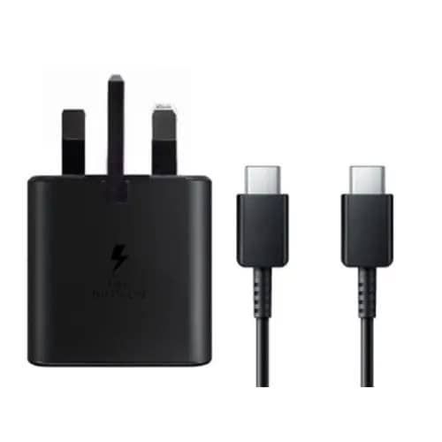 product_image_name-Samsung-25W USB Type-C To Type-C Super Fast Charger For Redmi Xiaomi, Redmi, Samsung Note 10 S20/ S22 Ultra 5G S21 FE/ S21 Ultra 5G, LG, Pixel, Huawei, Oppo-(black)-1