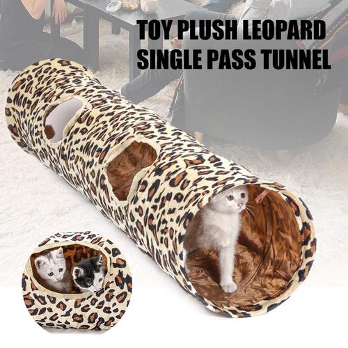 Generic Plush Pet Cat Tunnel Tube Leopard Print Rabbit Tunnel for Cat Kitty Kitten Puppy NO Jumia Nigeria