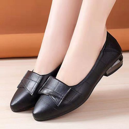 product_image_name-BLWOENS-Women's comfortable flat shoes dress casual round toe flat shoes - Black-1