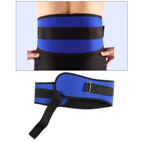 Generic (Blue)Fitness Weight Lifting Waist Belt Back Support Belts For Men  Women Gym Weightlifting, St JIN
